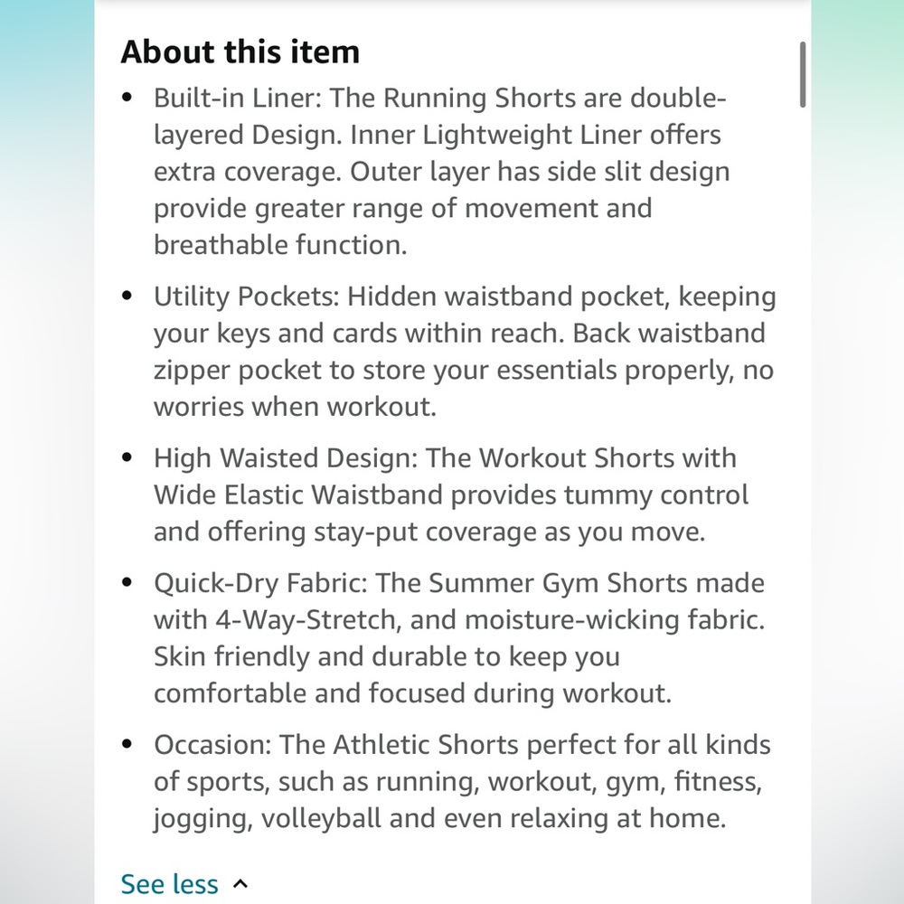The Gym People | Black High Waisted Athletic Shorts | Pockets, Quick Dry - Picture 8 of 8